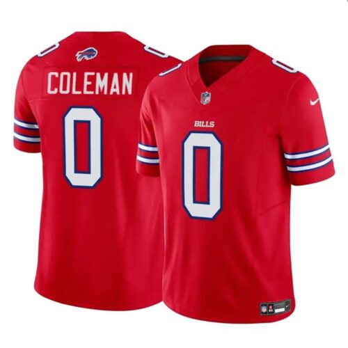 6861589b8732a_1 Men's Buffalo Bills #0 Keon Coleman Red 2024 Draft F.U.S.E. Vapor Untouchable Limited Stitched Football Jersey
