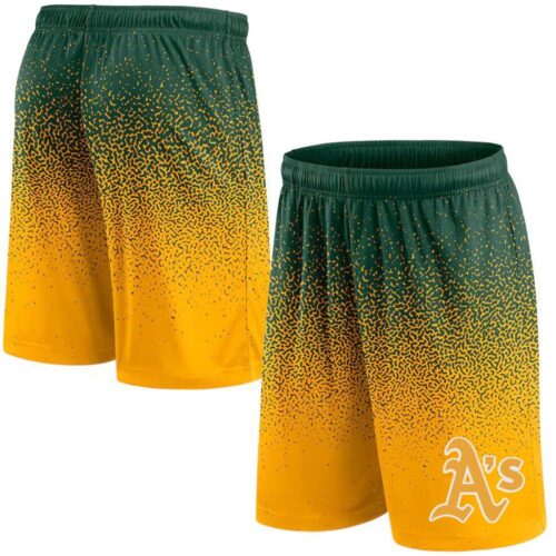 686158a427ce1_1 Oakland Athletics Graduated Yellow Shorts
