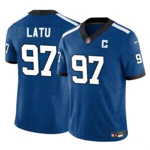 686158a710c87_1 Men's Indianapolis Colts #97 Laiatu Latu Blue 2024 Draft F.U.S.E. Thowback Vapor Limited Stitched Football Jersey