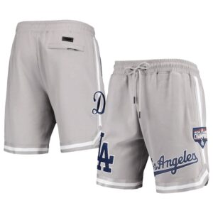 686158b65f1e8_1 Los Angeles Dodgers Gray Shorts