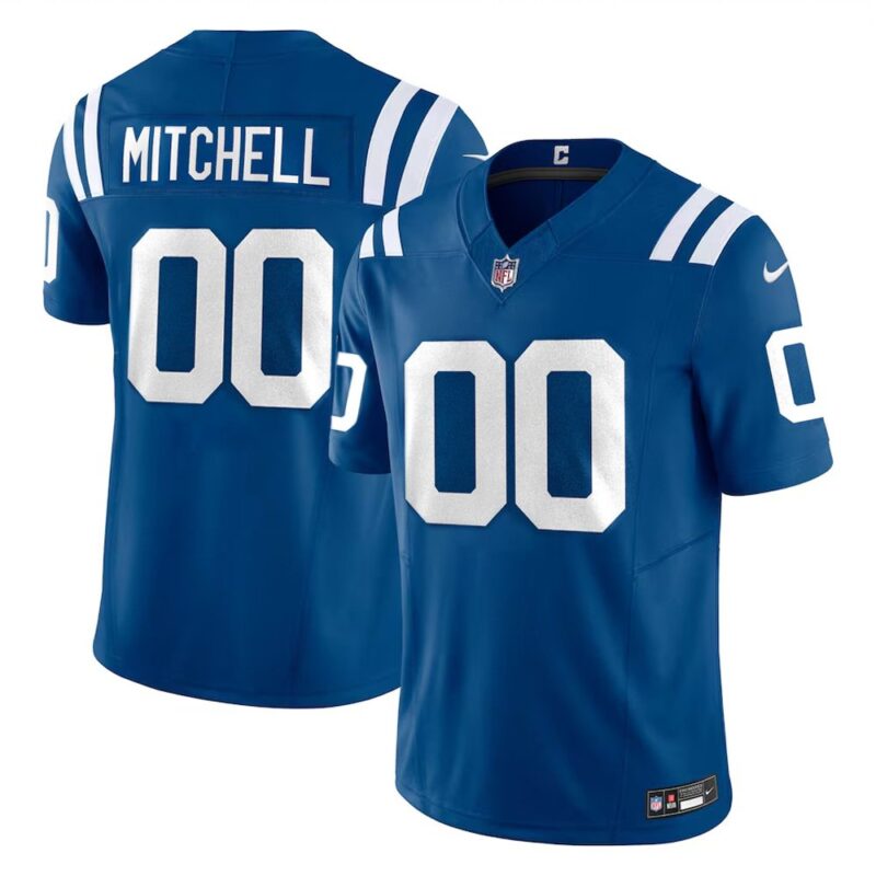 686158bdda448_1 Men's Indianapolis Colts Adonai Mitchell Royal 2024 NFL Draft Player F.U.S.E. Vapor Untouchable Limited Stitched Football Jersey