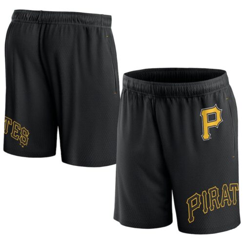 686158d706b5f_1 Pittsburgh Pirates Black Shorts