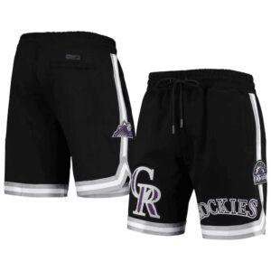 686158e0a52bf_1 Colorado Rockies Black Shorts