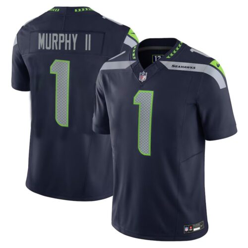 686158f20b2d9_1 Men's Seattle Seahawks Byron Murphy II College Navy 2024 NFL Draft First Round Pick Player F.U.S.E. Vapor Untouchable Limited Stitched Football Jersey