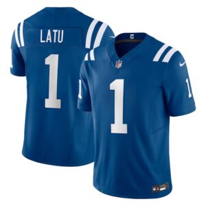 686158f4b19c5_1 Men's Indianapolis Colts Laiatu Latu Royal 2024 NFL Draft First Round Pick Player F.U.S.E. Vapor Untouchable Limited Stitched Football Jersey