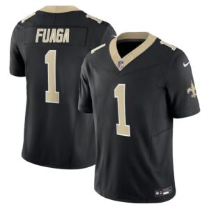 686158f76b9bc_1 Men's New Orleans Saints Taliese Fuaga Black 2024 NFL Draft First Round Pick Player F.U.S.E. Vapor Untouchable Limited Stitched Football Jersey