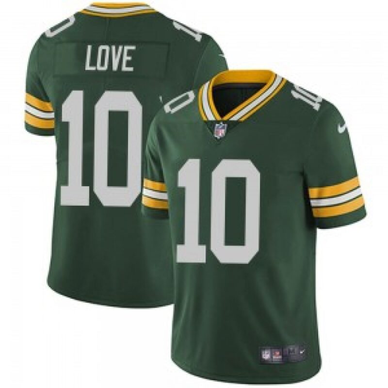 68615924f08fe_1 Youth Green Bay Packers #10 Jordan Love Green Vapor Untouchable Stitched Jersey