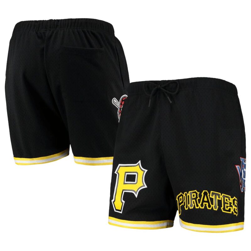 68615927a1cb2_1 Pittsburgh Pirates Black Shorts