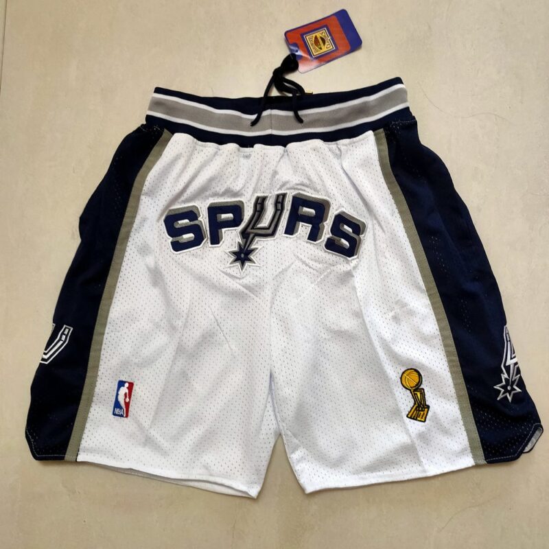 68615999664c9_1 San Antonio Spurs White Shorts