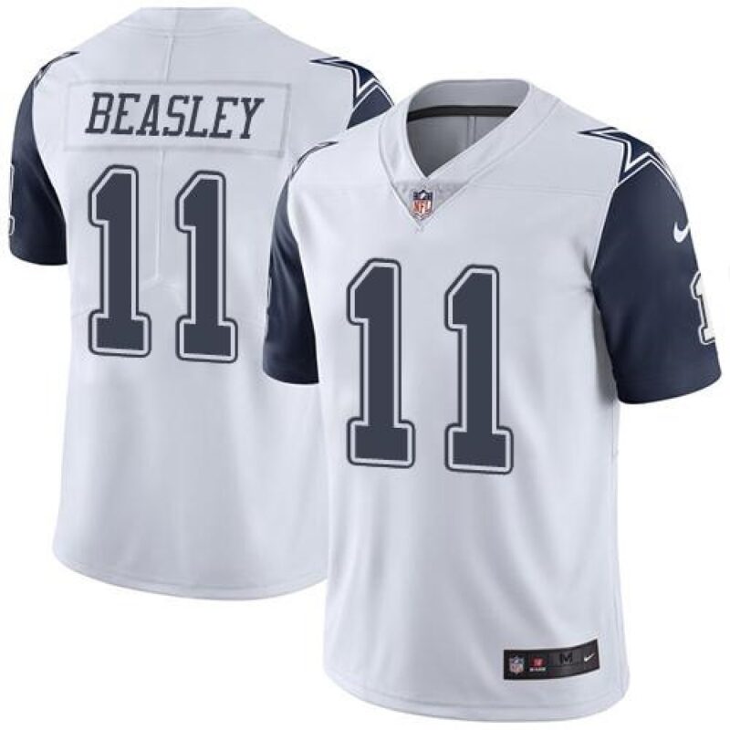 6861599e4ced2_1 Cowboys #11 Cole Beasley White Youth Stitched NFL Limited Rush Jersey