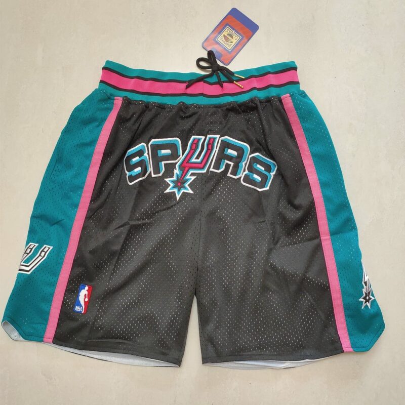 686159ab48099_1 San Antonio Spurs Black Shorts