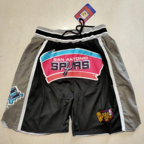 686159aded046_1 San Antonio Spurs Black Shorts