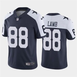 686159b501713_1 Youth Dallas Cowboys #88 CeeDee Lamb Navy & White Vapor Untouchable Limited Stitched Jersey