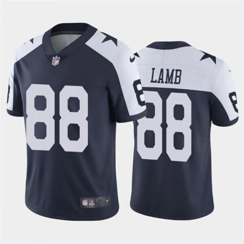 686159b501713_1 Youth Dallas Cowboys #88 CeeDee Lamb Navy & White Vapor Untouchable Limited Stitched Jersey