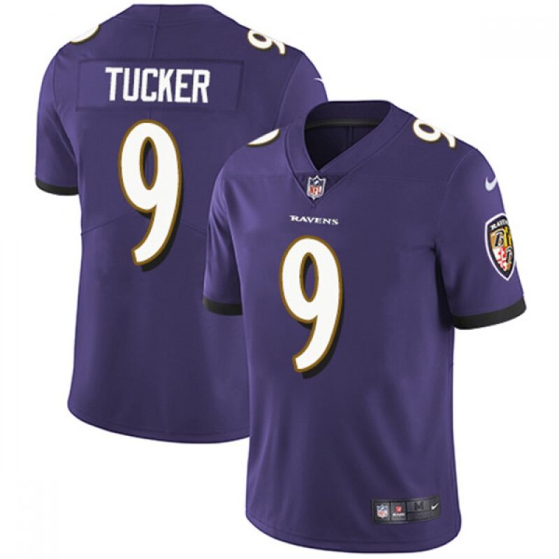 686159c34af37_1 Youth Baltimore Ravens #9 Justin Tucker Purple Vapor Untouchable Limited Stitched Jersey