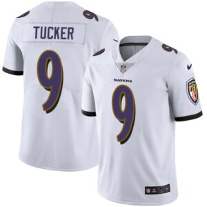686159c5e0f0e_1 Men's Baltimore Ravens #9 Justin Tucker White NFL Vapor Untouchable Limited Jersey