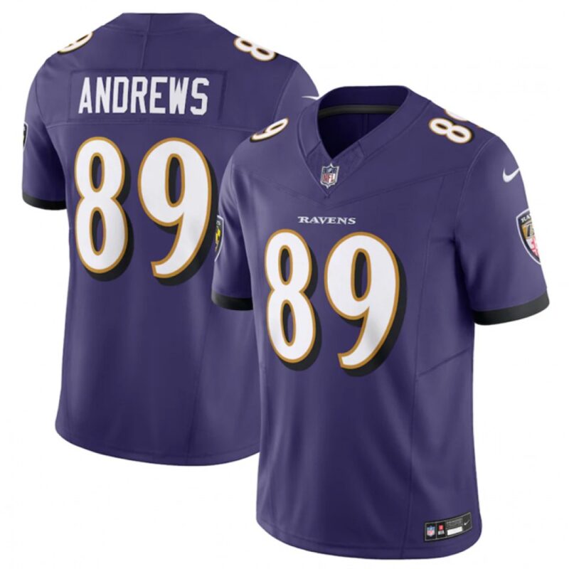 686159d0cd093_1 Men's Baltimore Ravens #89 Mark Andrews Purple 2023 F.U.S.E Vapor Jersey