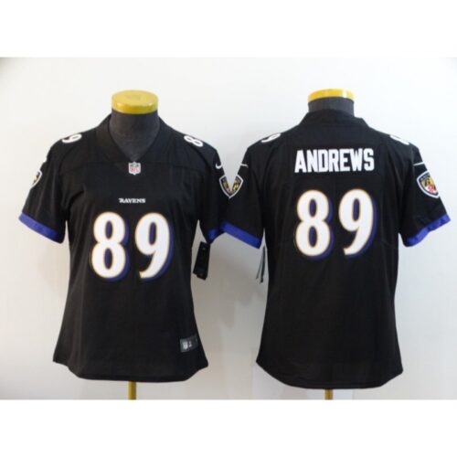 686159d3a7459_1 Women's Baltimore Ravens #89 Mark Andrews Black Vapor Untouchable Limited NFL Jersey(Run Small)
