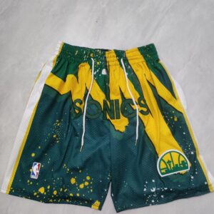 686159e43ed86_1 Seattle SuperSonics Green Shorts