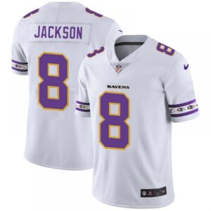 686159e78a7cb_1 Men's Baltimore Ravens #8 Lamar Jackson White 2019 Team Logo Cool Edition Stitched NFL Jersey