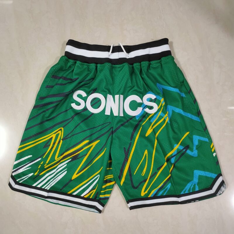 686159f1decae_1 Seattle SuperSonics Green Shorts