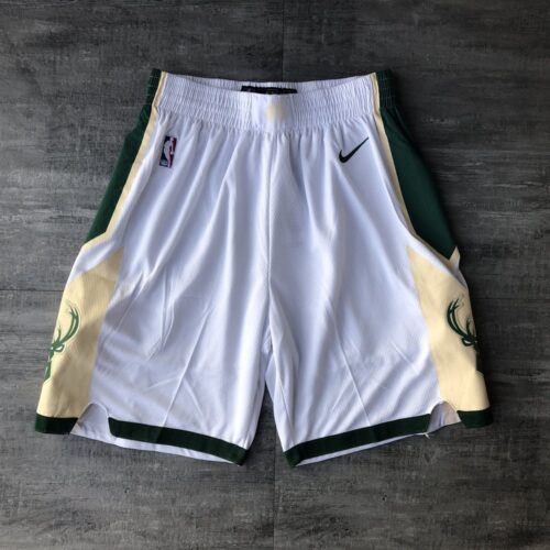 68615a1395402_1 Milwaukee Bucks White Shorts