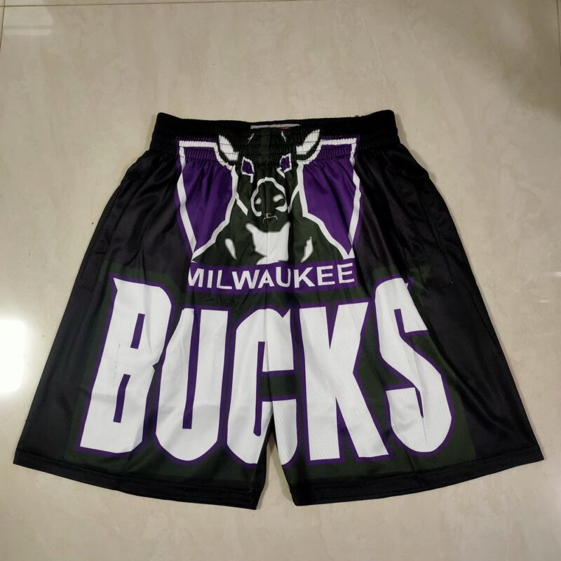 68615a19ba288_1 Milwaukee Bucks Black Shorts