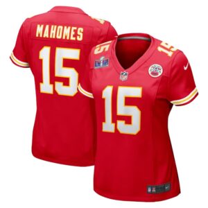 68615a3c1e30a_1 Women's Kansas City Chiefs #15 Patrick Mahomes Red Super Bowl LVIII Game Jersey