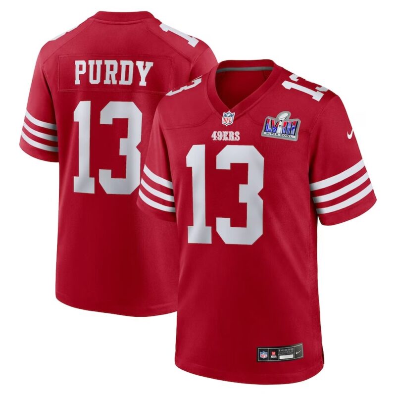 68615a5963f48_1 Men's San Francisco 49ers #13 Brock Purdy Scarlet Super Bowl LVIII Game Jersey