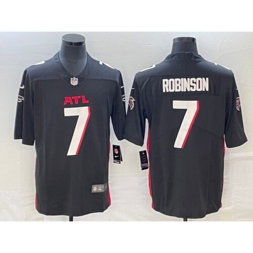 68615aa2688be_1 Men's Atlanta Falcons #7 Bijan Robinson Black 2023 Draft Vapor Untouchable Limited Stitched Football Jersey