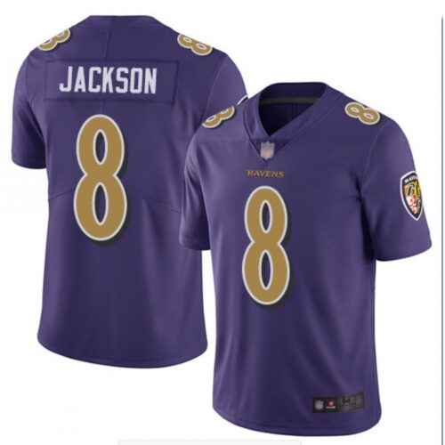 68615ac3e7cfb_1 Men's Baltimore Ravens #8 Lamar Jackson Purple Color Rush Limited NFL Jersey