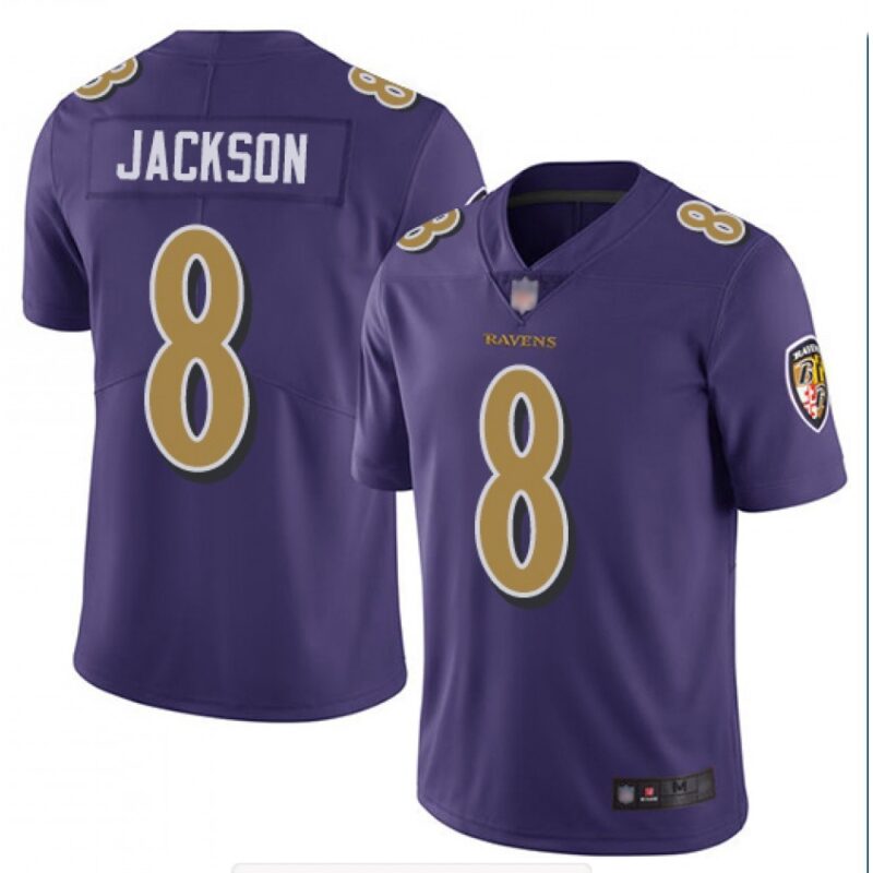 68615ac3e7cfb_1 Men's Baltimore Ravens #8 Lamar Jackson Purple Color Rush Limited NFL Jersey