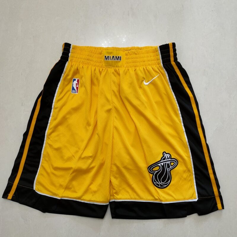 68615ac581523_1 Miami Heat Yellow Shorts