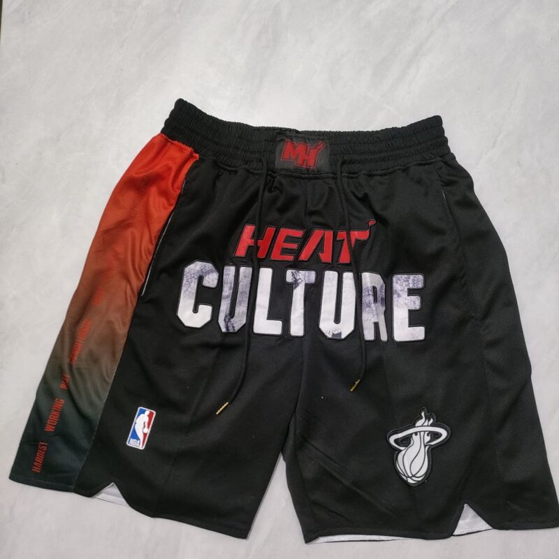 68615ac83f4eb_1 Miami Heat Black Shorts