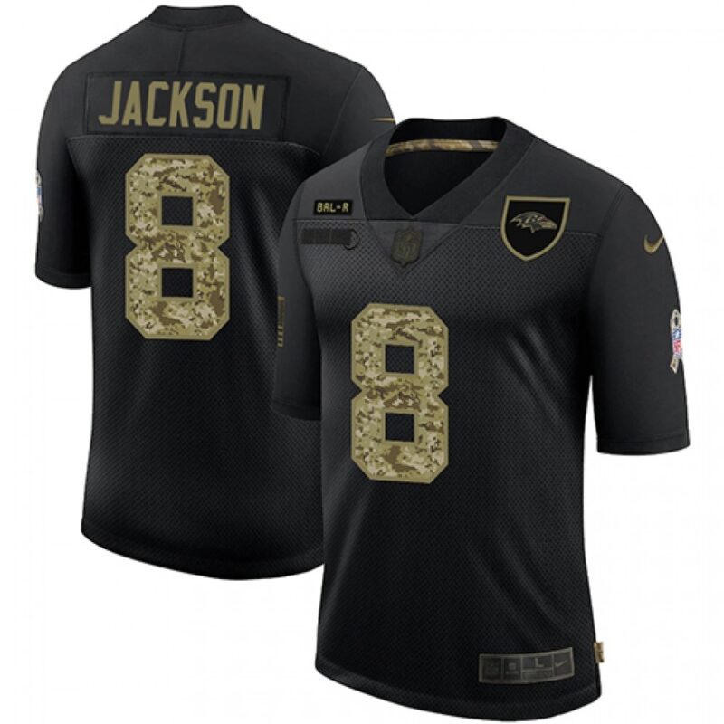 68615ad6e60ff_1 Men's Baltimore Ravens #8 Lamar Jackson Black Camo Salute To Service Limited Jersey