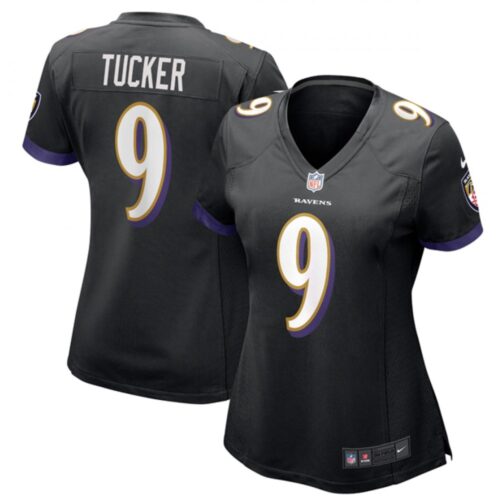 68615afce4a50_1 Women's Baltimore Ravens #9 Justin Tucker Black Vapor Untouchable Limited NFL Jersey