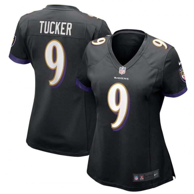 68615afce4a50_1 Women's Baltimore Ravens #9 Justin Tucker Black Vapor Untouchable Limited NFL Jersey
