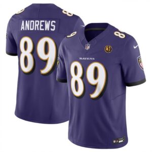 68615b08704e4_1 Men's Baltimore Ravens #89 Mark Andrews Purple 2023 F.U.S.E. With John Madden Patch Vapor Limited Football Jersey