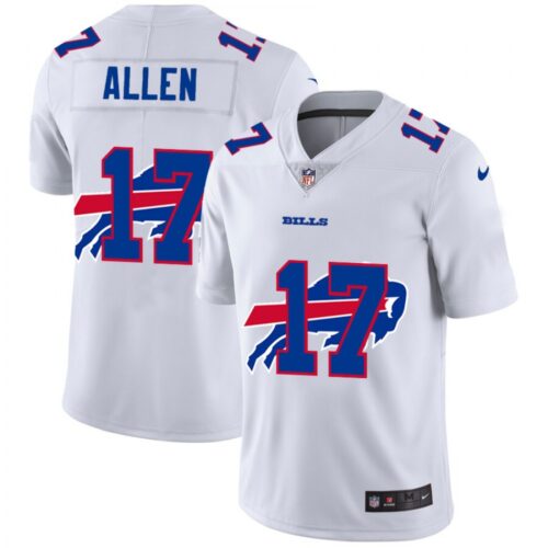 68615b256f742_1 Men's Buffalo Bills #17 Josh Allen White Shadow Logo Limited Stitched Jersey