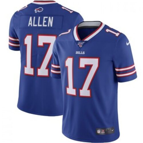 68615b3825c57_1 Men's Buffalo Bills #17 Josh Allen Blue 2019 100th Season Vapor Untouchable Limited Stitched NFL Jersey