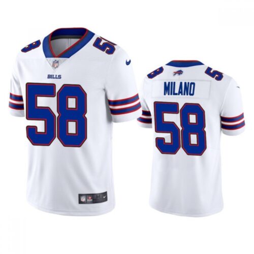 68615b3e0332d_1 Men's Buffalo Bills #58 Matt Milano 2022 White Vapor Untouchable Limited Stitched Jersey