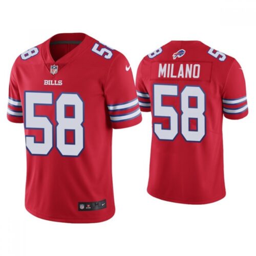 68615b43d5d27_1 Men's Buffalo Bills #58 Matt Milano 2022 Red Vapor Untouchable Limited Stitched Jersey