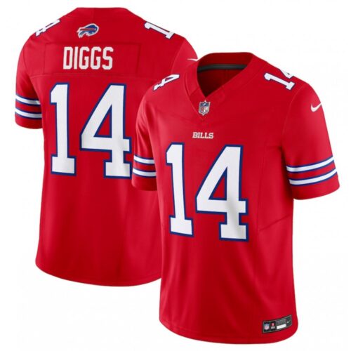 68615b604b7e7_1 Men's Buffalo Bills #14 Stefon Diggs Red 2023 F.U.S.E. Vapor Untouchable Limited Stitched Jersey