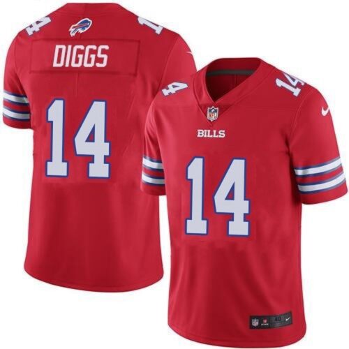 68615b631d5f6_1 Men's Buffalo Bills #14 Stefon Diggs Red Stitched NFL Jersey
