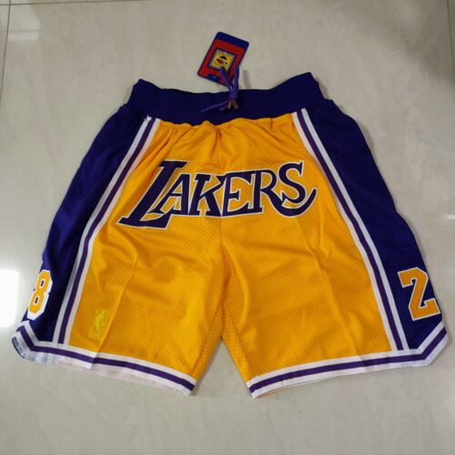 68615b6567e00_1 Los Angeles Lakers Yellow Shorts