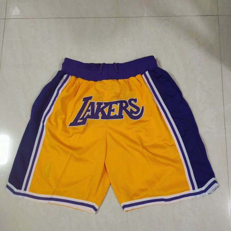 68615b734fed8_1 Los Angeles Lakers Yellow Shorts