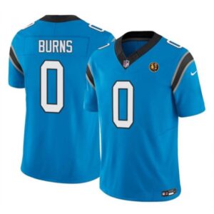 68615b7a6bdf1_1 Men's Carolina Panthers #0 Brian Burns Blue 2023 F.U.S.E. With John Madden Patch Vapor Limited Stitched Football Jersey