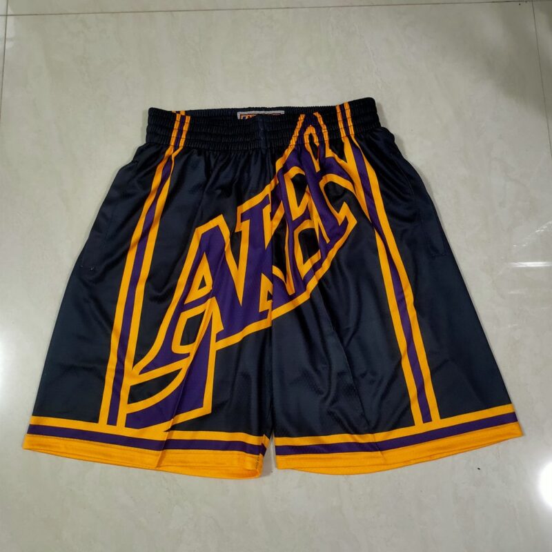 68615b7e07409_1 Los Angeles Lakers Black Shorts