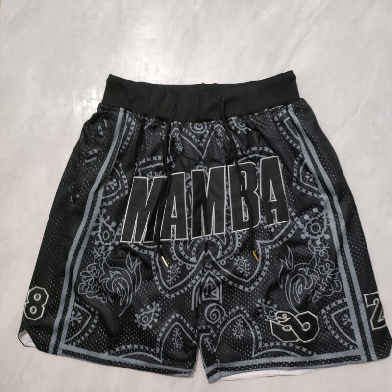 68615bc507cd8_1 Los Angeles Lakers Black Shorts