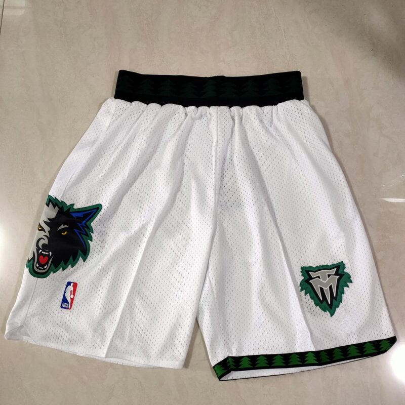 68615c23bb205_1 Minnesota Timberwolves White Shorts
